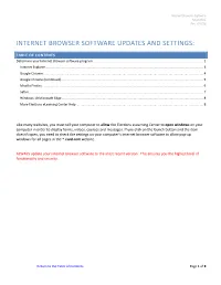 Browser Updates