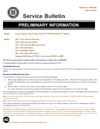Condition/Concern Recommendation/Instructions