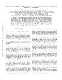 Dynamics of Marginally Trapped Surfaces in a Binary Black Hole Merger: Growth and Approach to Equilibrium