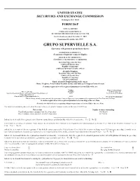 GRUPO SUPERVIELLE S.A. (Exact Name of Registrant As Specified in Its Charter)