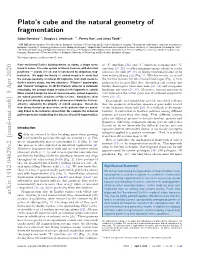 Plato's Cube and the Natural Geometry of Fragmentation