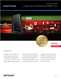 2.5Gbps Internet Cable Modem with XFINITY® Voice