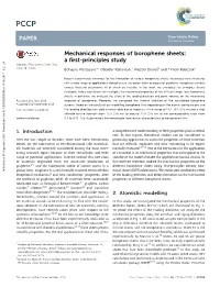 Mechanical Responses of Borophene Sheets: a First-Principles Study Cite This: Phys