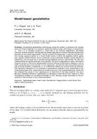 Model-Based Geostatistics