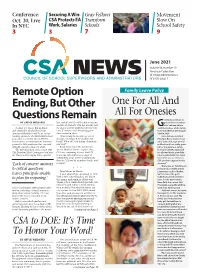 Remote Option Ending, but Other Questions Remain