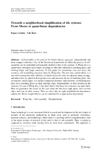 Towards a Neighborhood Simplification of Tile Systems: From