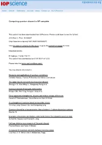 Computing Quantum Discord Is NP-Complete