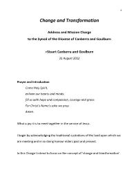 2012 Synod Address
