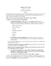 Injection Read This Medication Guide Before You Receive AVEED and Before Each Injection