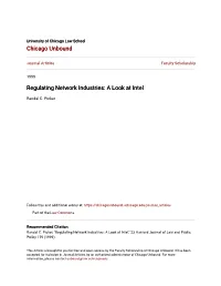 Regulating Network Industries: a Look at Intel