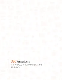 Technical Services and Operations Handbook