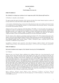 THEME SESSION on North Atlantic Processes (L)