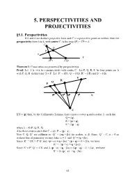 CHAP05 Perspectivities and Projectivities
