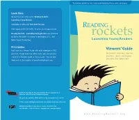 Launching Young Readers Viewers' Guide