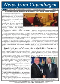 News from Copenhagen