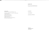 Speaking Code