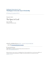 The Space to Lead