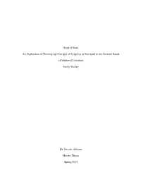 An Exploration of Developing Concepts of Kingship As Portrayed in the Severed Heads