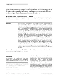 Central Nervous System Infections by Members of the Pseudallescheria