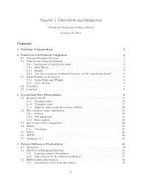 Chapter 5: Derivatives and Integration