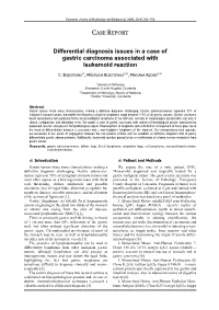 Download PDF Differential Diagnosis Issues in a Case of Gastric