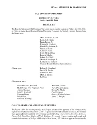 Final - Approved by Board 6/13/08