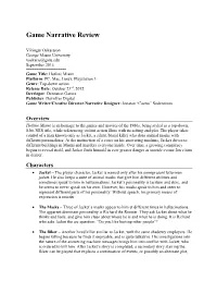 Game Narrative Review