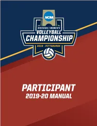 MANUAL 18DIWVB Participant Finals Minneapolis