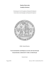 Charles University Faculty of Science Rndr. Daniel Reeves