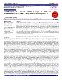 Identification of Landuse Pattern Change in Parts of Bundelkhand Craton, India, Using Remote Sensing and GIS