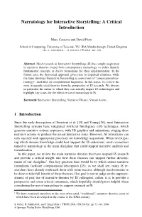 Narratology for Interactive Storytelling: a Critical Introduction