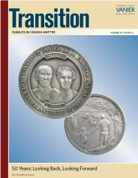 Transition Editor Subscriptions@Vanierinstitute.Ca Subscriptions, Ext