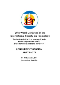 Concurrent Sessions Abstracts
