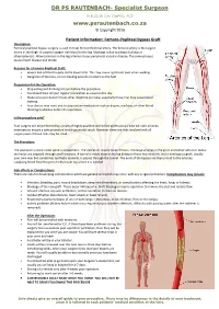 Femoro Popliteal Bypass Graft