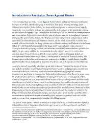 Introduction to Aeschylus, Seven Against Thebes