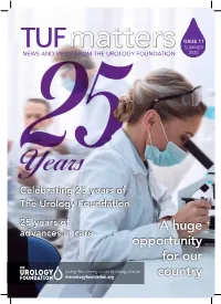 Matters from the UROLOGY FOUNDATION 2020