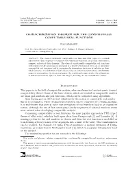Characterization Theorem for the Conditionally Computable Real Functions