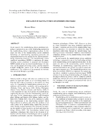 Emulation in Manufacturing Engineering Processes