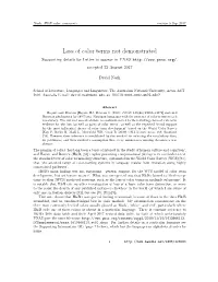 Loss of Color Terms Not Demonstrated Supporting Details for Letter to Appear in PNAS Accepted 22 August 2017