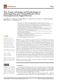 New Trends, Advantages and Disadvantages in Anticoagulation and Coating Methods Used in Extracorporeal Life Support Devices