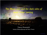 The Moon Race and the Dark Sides of Lunar Crater Naming