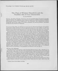 The Plain of Western Macedonia and the Neolithic Site of Nea Nikomedeia by JOHN Bintliff1