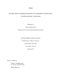 Thesis Investigation of Temperature Effects On