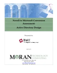 Active Directory Design