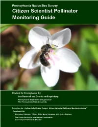 Citizen Scientist Pollinator Monitoring Guide