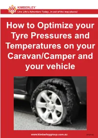 How to Optimize Your Tyre Pressures and Temperatures on Your Caravan