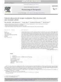 New Directions with Non-Steroidal Scaffolds
