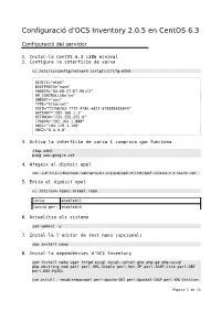 Configuració D'ocs Inventory 2.0.5 En Centos 6.3