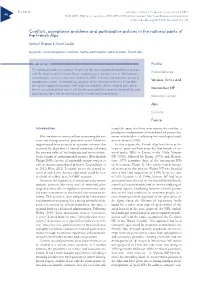 Conflicts, Acceptance Problems and Participative Policies in the National Parks of the French Alps
