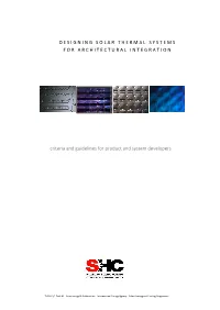 Criteria and Guidelines for Product and System Developers
